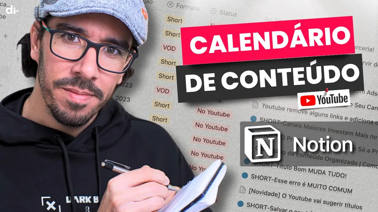 Calendário de conteúido no Notion